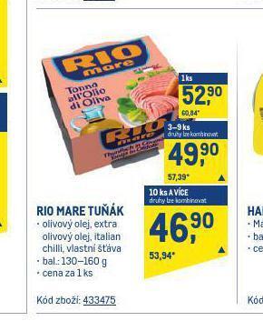 Makro Rio mare tuňák nabídka