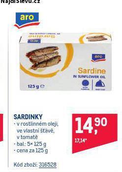 Makro Sardinky nabídka
