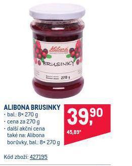 Makro Alibona brusinky nabídka