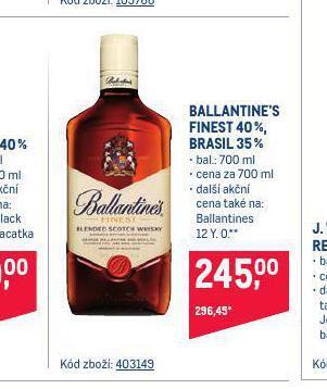 Makro Ballantine´s finest nabídka