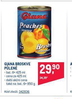 Makro Giana broskve nabídka