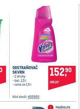 Vanish tekutý odstraňovač skvrn