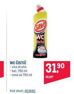 Makro Savo wc čistič nabídka