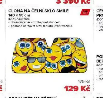 Auto Kelly Clona na čelní sklo smile nabídka