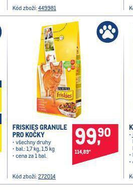 Makro Friskies granule pro kočky nabídka