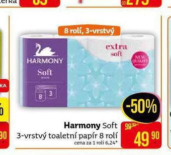 Teta Harmony toaletní papír nabídka