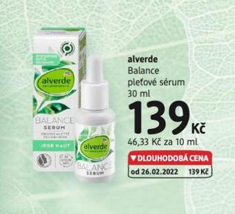 dm drogerie Alverde pleťové sérum nabídka