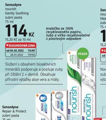 dm drogerie Sensodyne zubní pasta nabídka