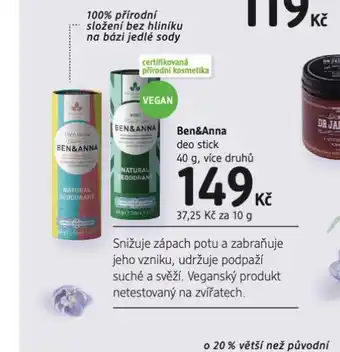 Ben&anna deo stick