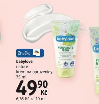 dm drogerie Babylove krém na opruzeniny nabídka