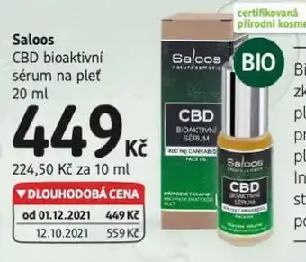 dm drogerie Saloos sérum na pleť nabídka