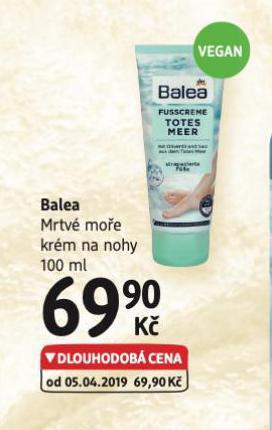 dm drogerie Balea krém na nohy nabídka