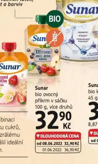 dm drogerie Sunar příkrm nabídka