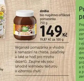 Bio nugátovo-oříšková pomazánka