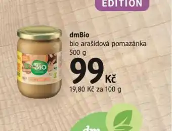 dm drogerie Bio arašídová pomazánka nabídka