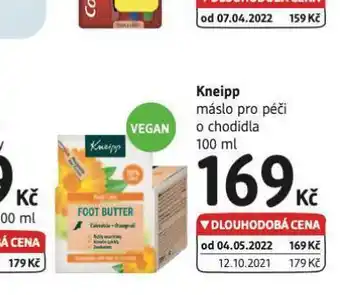Kneipp máslo na chodidla