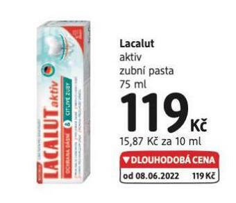 dm drogerie Lacalut zubní pasta nabídka