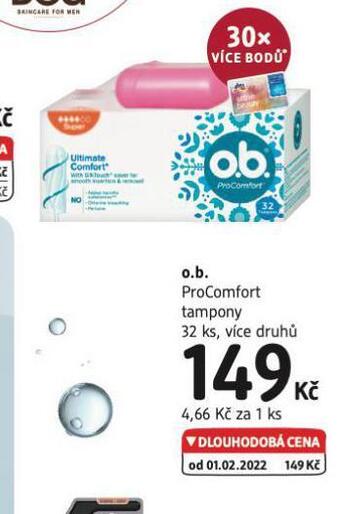 dm drogerie O. b. tampony nabídka