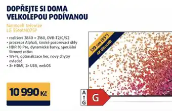 Datart Nanocell televize LG 55NANO7SP nabídka