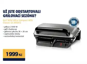Datart Gril Tefal Ultra Compact 600 Classic GC305012 nabídka