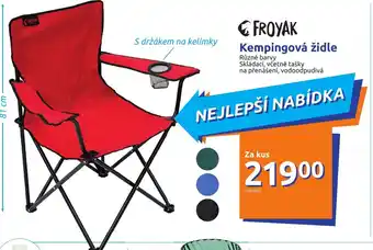 Action Kempingová židle nabídka