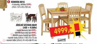 IDEA nábytek Jídelní sestava 8849 nabídka