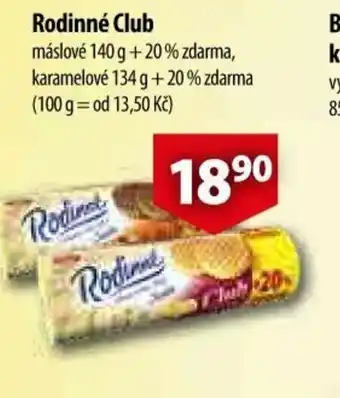 CBA Rodinné Club nabídka