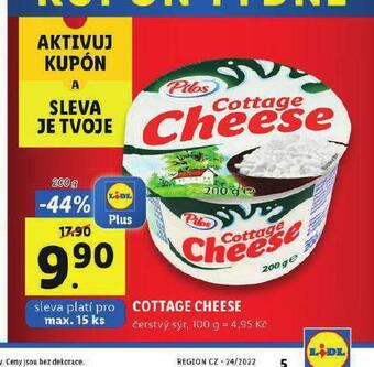 Lidl Cottage cheese nabídka