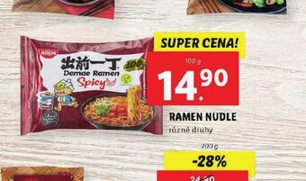 Lidl Ramen nudle nabídka