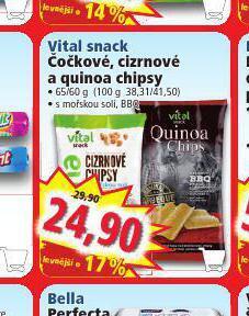 Norma Vital snack chipsy nabídka