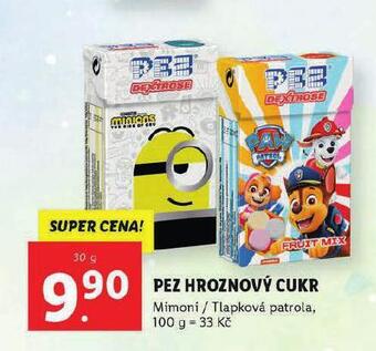 Lidl Pez hroznový cukr nabídka