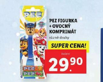 Lidl Pez figurka + ovocný komprimát nabídka