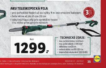 Aku teleskopická pila