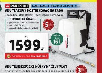 Lidl Aku tlakový postřikovač na záda nabídka