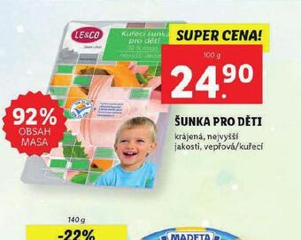 Lidl Šunka pro děti nabídka