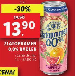 Zlatopramen 0,0% radler