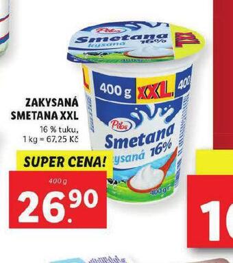 Lidl Zakysaná smetana xxl nabídka