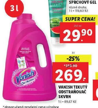 Lidl Vanish tekutý odstraňovač skvrn nabídka