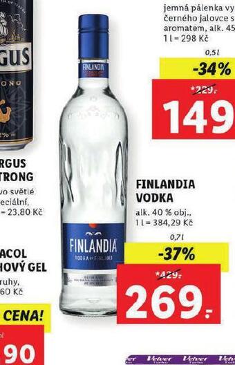 Lidl Finlandia vodka nabídka