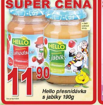 Lidl Hello přesnídávka s jablky nabídka