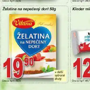 Lidl Želatina na pečený dort nabídka