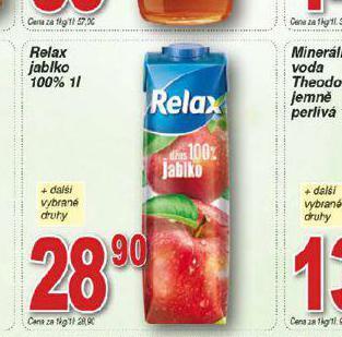 Lidl Relax jablko 100% nabídka