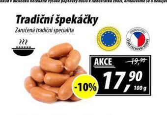 ZEMAN Tradiční špekáčky nabídka
