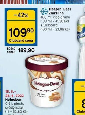Tesco Häagen dazs zmrzlina nabídka