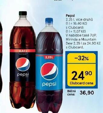 Tesco Pepsi 2,25l nabídka