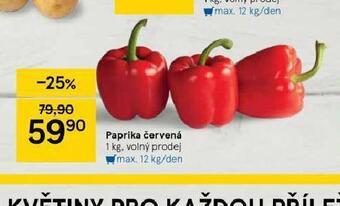 Tesco Paprika červená nabídka