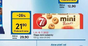 Tesco 7days mini sušenky nabídka