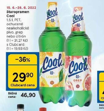 Tesco Pivo staropramen cool nealko nabídka