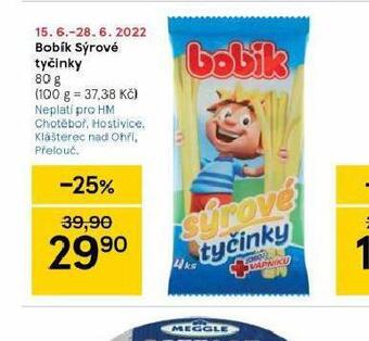 Tesco Bobík sýrové tyčinky nabídka