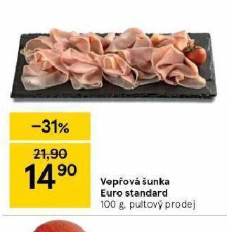 Tesco Vepřová šunka euro standard nabídka